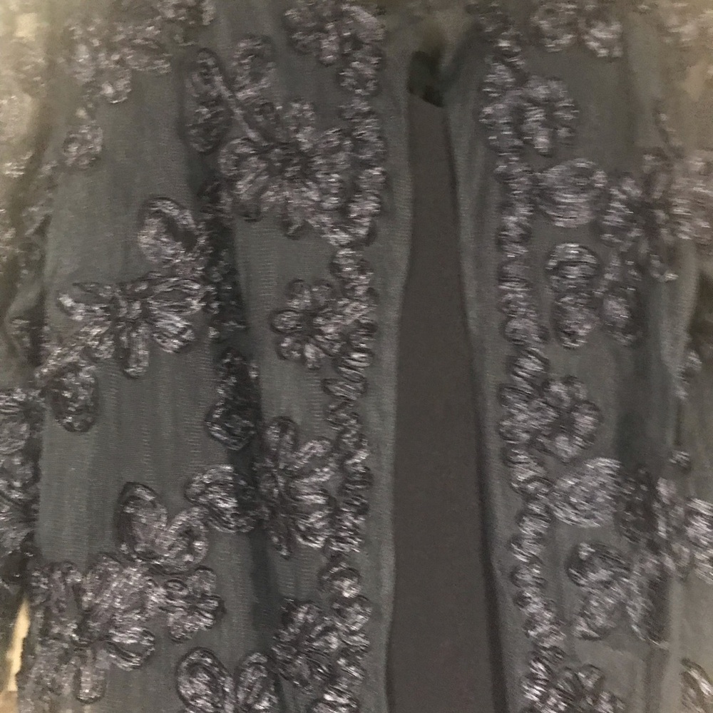 Elegant Black Floral Women's Jacket